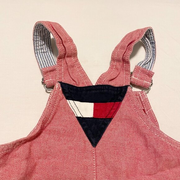 Vintage Tommy Hilfiger Toddler Overalls 12 - 18 M Red Truck - Picture 13 of 16